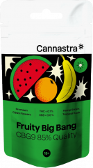 Cannastra CBG9 Fleur Fruity Big Bang, CBG9 85% qualité, 1g - 100g