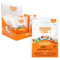 Orange County CBD Karhut, matkapakkaus 100 mg CBD, 25 g (20 kpl / pakkaus)