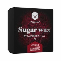 Happease Extract Aardbeienveld Suiker was, 62% CBD, 1g