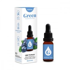 Green Pharmaceutics CBD mėlynių tinktūra – 10%, 1000 mg, 10 ml