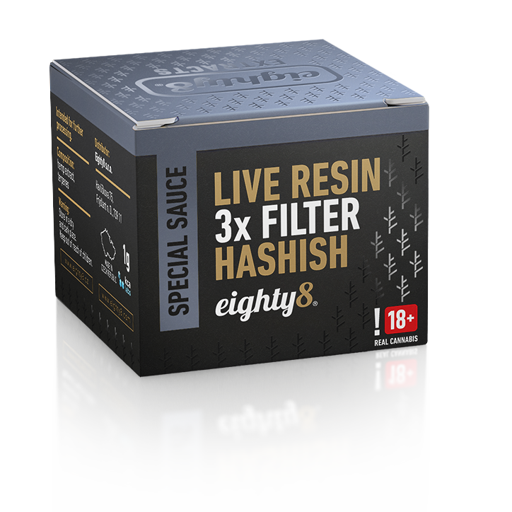 Eighty8 Filtru CBD Live Resin 3x, 42 % CBD, 1 g