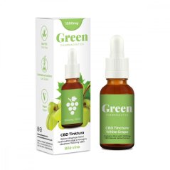 Green Pharmaceutics CBD Baltvīna tinktūra - 5%, 1500 mg, 30 ml