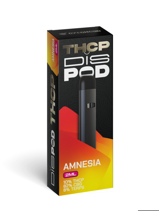 Czech CBD THCP Vape Pen disPOD Minnisleysi 10% THCP, 82% CBG, 2 ml