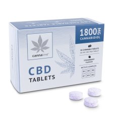 Cannaline Comprimidos de CBD com complexo B, 1800 mg de CBD, 30 x 60 mg