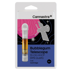 Cannastra Telescop Bubblegum cu cartuş 10-OH-HHCP, 10-OH-HHCP calitate 94%, 1 ml