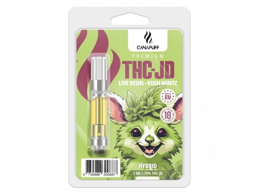 CanaPuff THCJD Cartridge Kush Mintz, THCJD 79 %