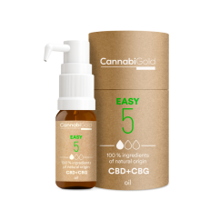 CannabiGold Oil Easy 5% (4,5% CBD, 0,5% CBG), 600 mg, 12 ml