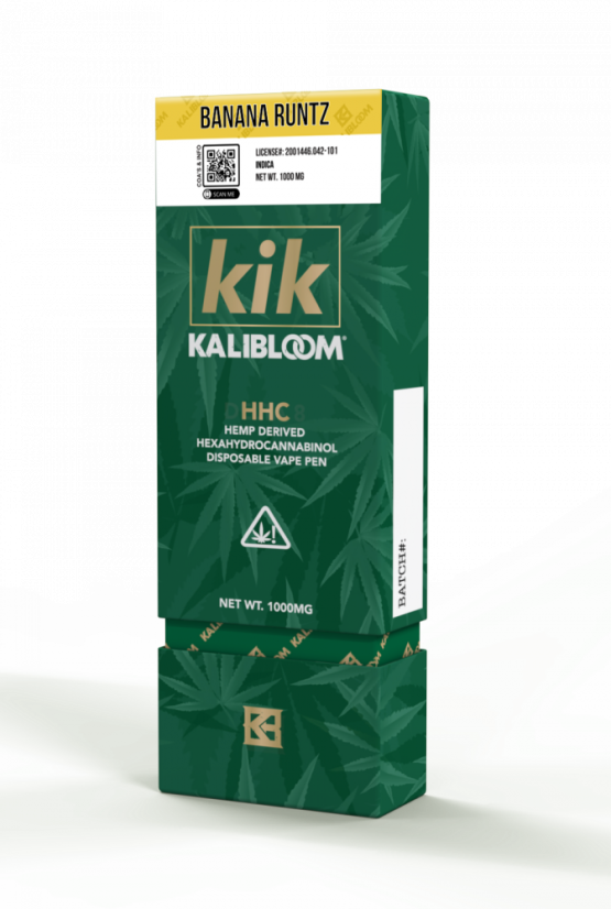 Kalibloom Vapeador HHC Bolígrafo Plátano Runtz 90 %, 1000 mg HHC, 1 jr