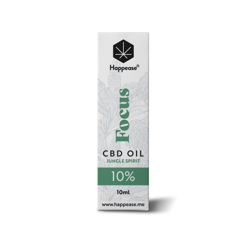 Happease Focus CBD ulje Jungle Spirit, 10% CBD, 1000 mg, 10 ml