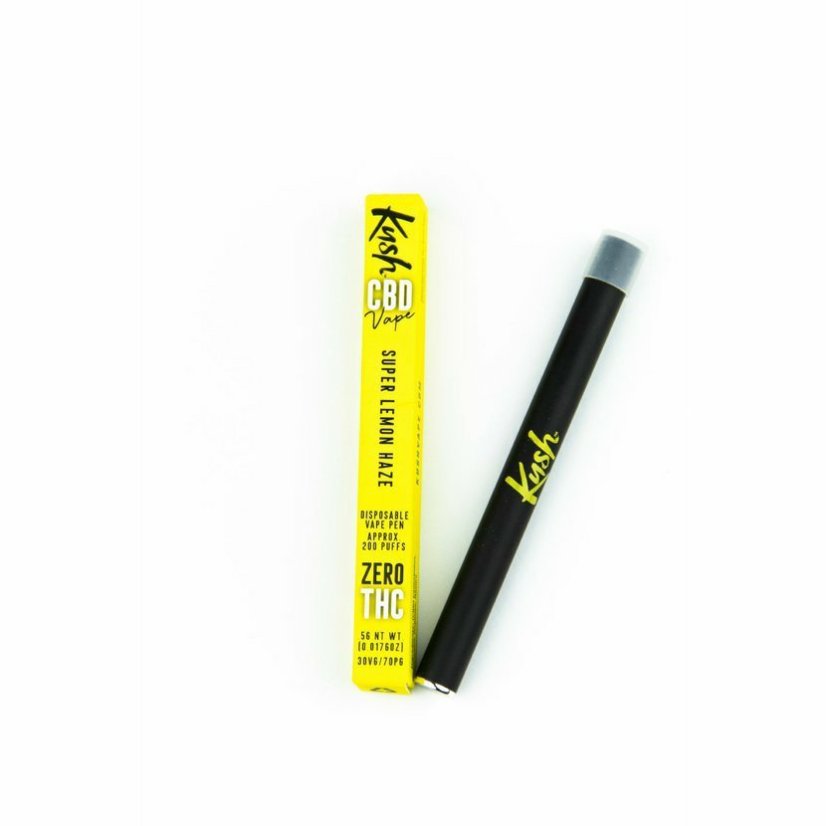 Kush Vape CBD Buharlaştırıcı Kalem, Süper Limon Haze, 200 mg CBD - 20 adet / kutu