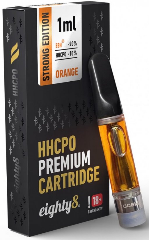 Eighty8 HHCPO-patruuna, vahva Premium-oranssi, 10 % HHCPO, 1 ml