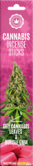 Cannabis røkelsespinner Tørr Cannabis og Bubblegum - Kartong (6 pakker)