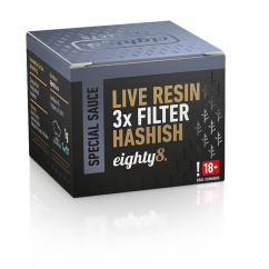 Eighty8 Filtru CBD Live Resin 3x, 42 % CBD, 1 g