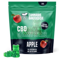 Cannabis Bakehouse Gomas de frutas CBD - Maçã, 30 G, 22 peças x 4 mg CDB