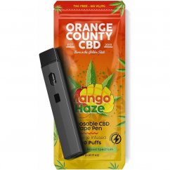 Orange County CBD Caneta Vape Mango Haze, 600mg CBD, 1ml, (10 unidades/pacote)