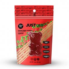 JustCBD gumii vegani Șampanie cu căpșuni 300 mg CBD