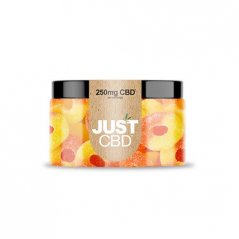 JustCBD Gumídci Broskvové kroužky 250 mg - 3000 mg CBD