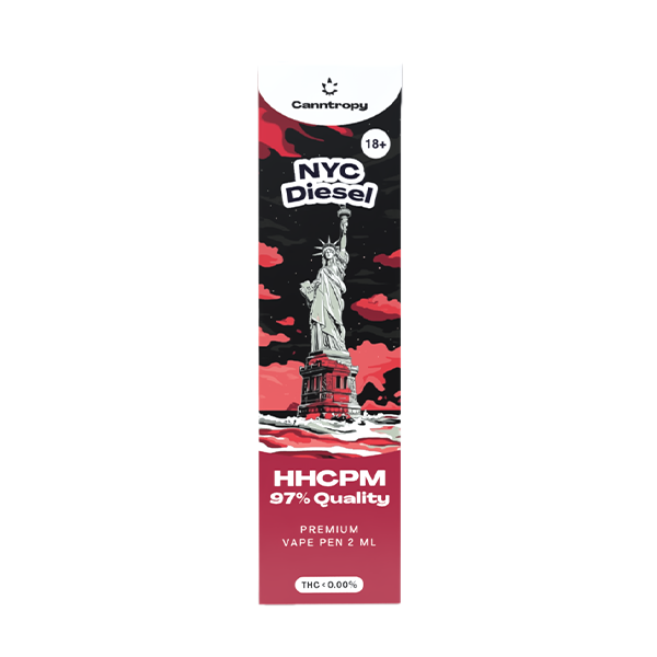 Canntropy HHCPM Vape Pen NYC Diesel, HHCPM 97% kvalitāte, 2 ml