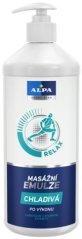 Alpa Cooling emulsion – Massageemulsion med mentol og urteekstrakter 1 l, 6 stk.