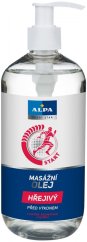 Alpa Massage óleo de aquecimento 500 ml, pacote de 6 unidades