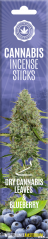 Cannabis røgelsespinde Tør Cannabis og blåbær - karton (6 pakker)