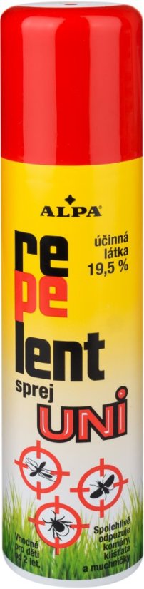 Spray repelente Alpa uni 150 ml, pacote com 10 unidades