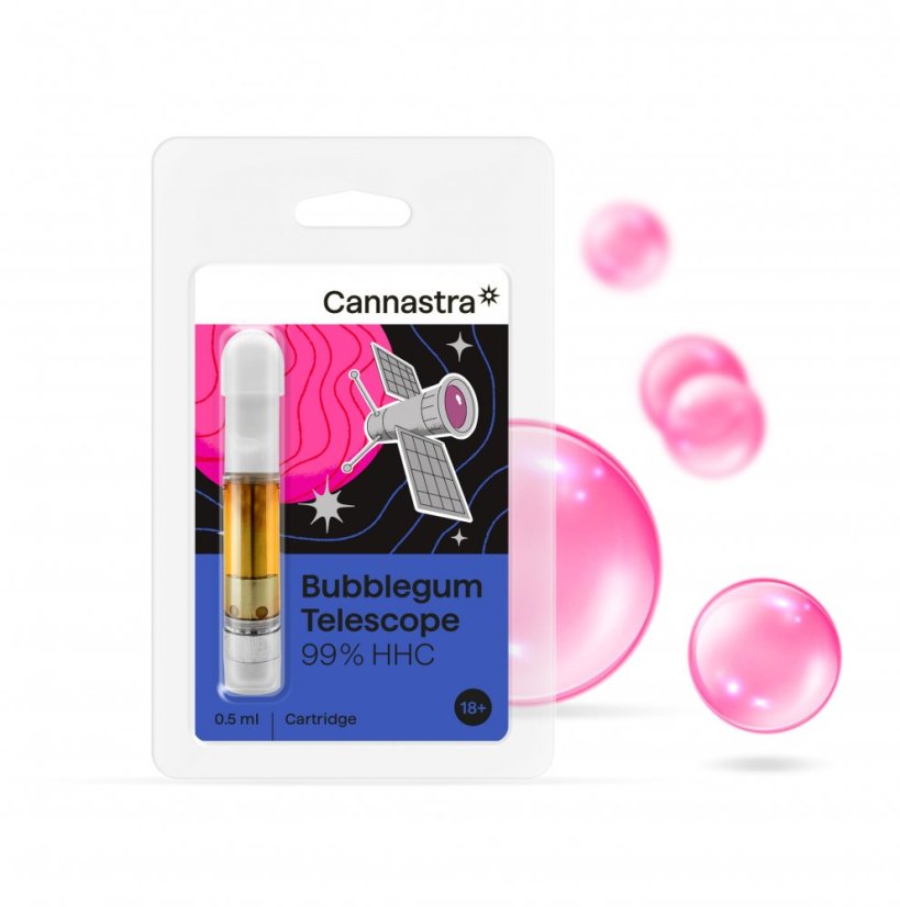 Cannastra HHC Cartridge Bubblegum-telescoop, 99%, 0,5 ml