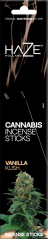 Haze Cannabis vīraka kociņi Vanilla Kush — kartona kārba (6 iepakojumi)