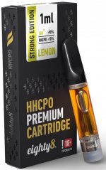 Eighty8 HHCPO Cartuș Strong Premium Lămâie, 10 % HHCPO, 1 ml