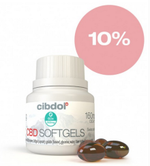 Cibdol Viên nang CBD dạng gel 10%, 60x16mg, 960 mg
