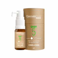 CannabiGold Oil Easy 5% (4,5% CBD, 0,5% CBG), 600 mg, 12 ml