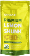 CanaPuff CBD Flor de Cânhamo Limão Skunk, CBD 14%, 1 g - 10 g
