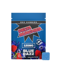 Delta Munchies Gomitas Blue Razz HHC, 125 mg, 5 piezas