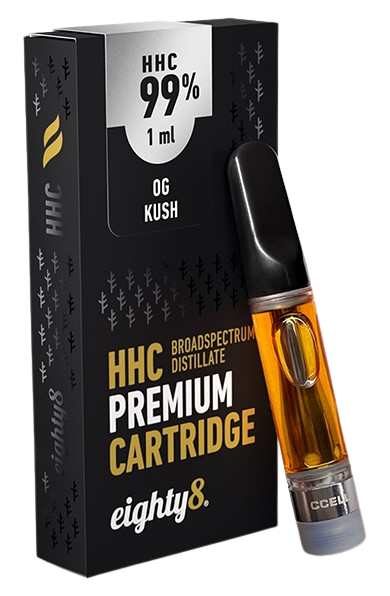 Eighty8 HHC カートリッジ OG Kush - 99% HHC、1 ml