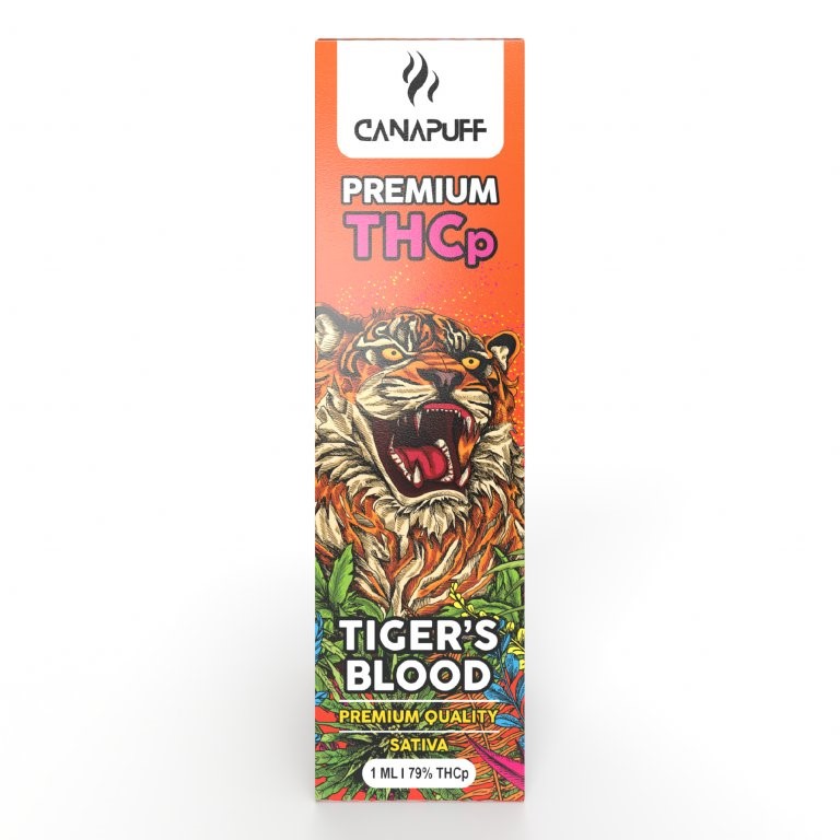 CanaPuff TIGER'S BLOOD 79 % THCp - Disposable vape pen, 1 ml