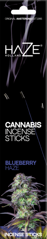 Bastoncini di incenso alla cannabis Haze Blueberry Haze - Cartone (6 confezioni)