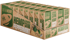 Τσίχλα κάνναβης Astra Hemp Peppermint (χωρίς ζάχαρη) – Δοχείο προβολής (20 κουτιά)