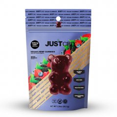 JustCBD gummies végétaliens Baies mélangées 300 mg CBD