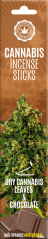 Bastoncini di incenso alla cannabis Cannabis secca e cioccolato - Cartone (6 confezioni)