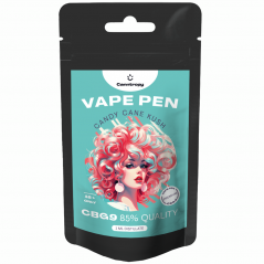 Canntropy CBG9 vienreizējās lietošanas Vape Pen Candy Cane Kush, CBG9 85 % kvalitāte, 1 ml