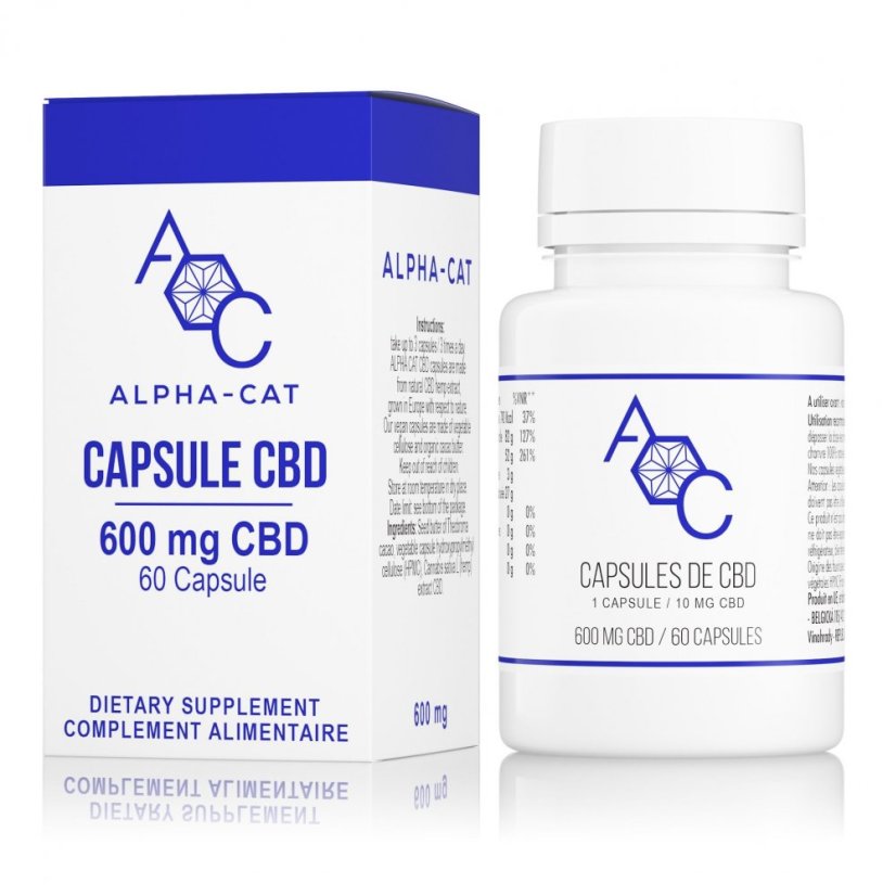 Alpha-CAT Hemp CBD капсули 20x10 мг, 200 мг