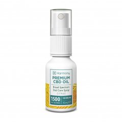 Harmony CBD Spray Oral Care, 1500 mg, 15 ml, Citrus
