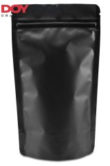 DOYPACK ZIP / musta matta / kierrätettävä laukku - 100 kpl x 100 ml, 250 ml, 500 ml