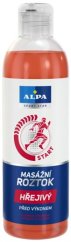 Solución de masaje Alpa SportStart que calienta 250 ml, paquete de 12 piezas