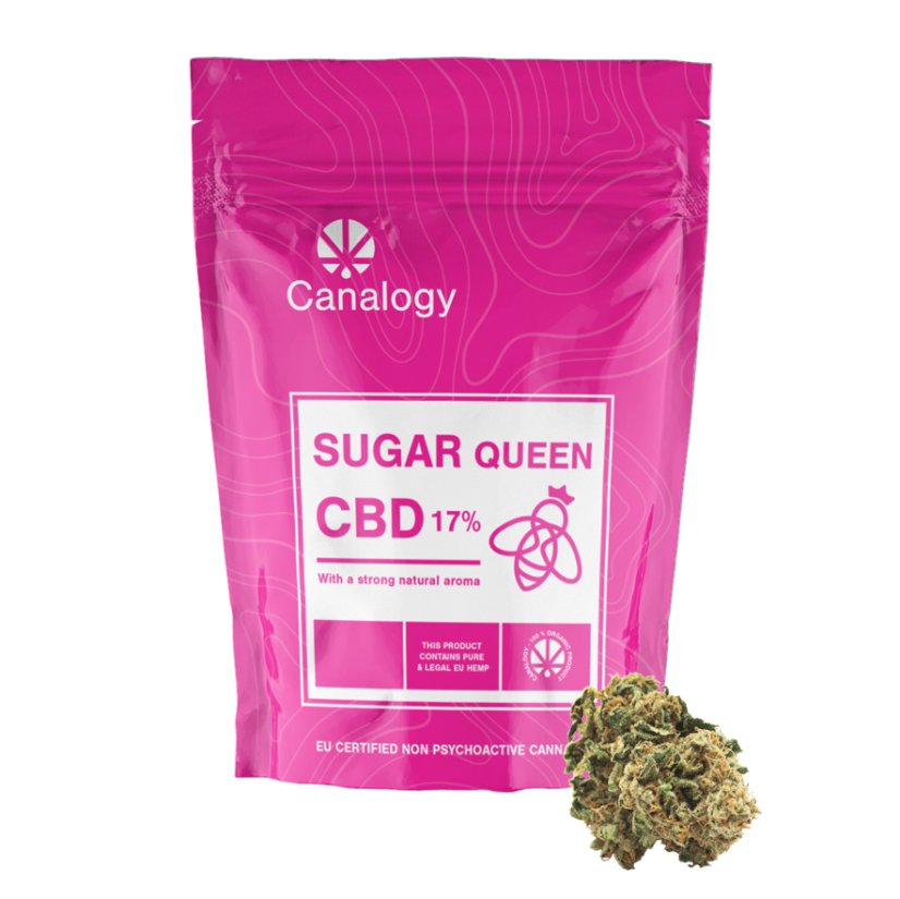 Canalogy CBD kaņepju zieds Sugar Queen 17%, 1 g - 1000 g