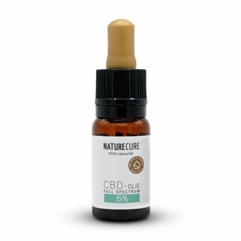 Nature Cure Volledig spectrum CBD-olie, 5%, 500 mg, 10 ml