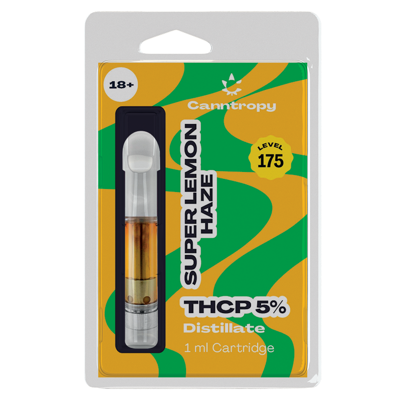 Canntropy Cartuș THCP Super Lemon Haze - 5% THCP, 90% CBD, 1 ml