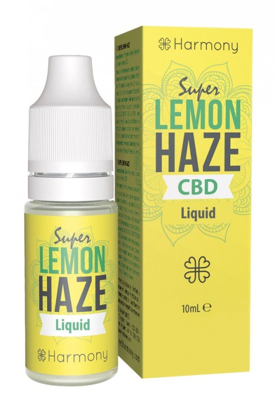 Harmony CBD Liquid Super Lemon Haze 10 ml, 30-600 mg CBD