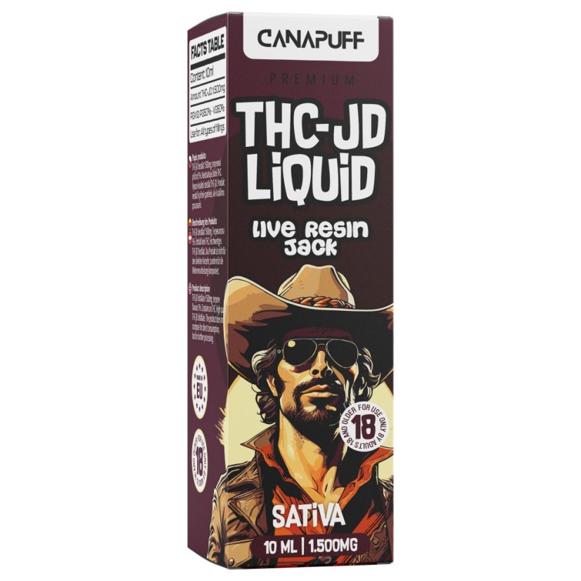 CanaPuff THCJD Jack liquido, 1500 mg