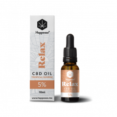Happease Aceite Relax CBD Amanecer Tropical, 5% CBD, 500 mg, 10ml